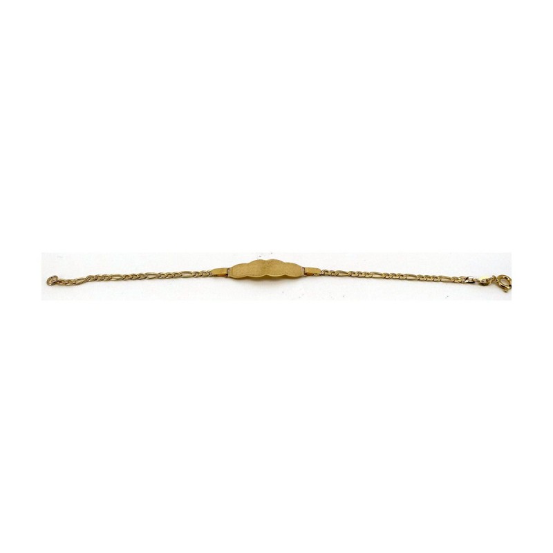 Pulsera bebe de oro 18k 14 cm